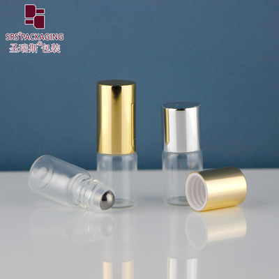 BLP-2ML รอลเลอร์บอลบรรจุ ขนาดเดินทาง น้ํามันอิเซนเซียล กระจกโปร่ง Roll On กระป๋อง ไม่มีการรั่ว