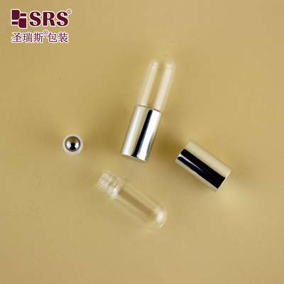 BLP-3ML ใสกลมด้านล่างกล่องม้วนบนขวดสําหรับน้ํามันหอม