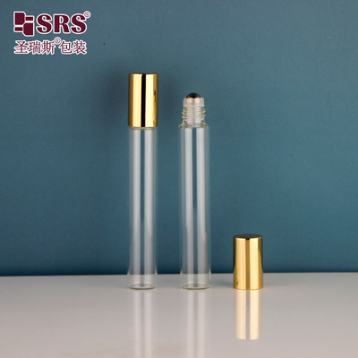 BLP-10ML ตัวอย่างของสินค้า ฟรีสําหรับตัวอย่างสีของสินค้า กระจกใส โรลเลอร์บอล โรล ON Via Transparent