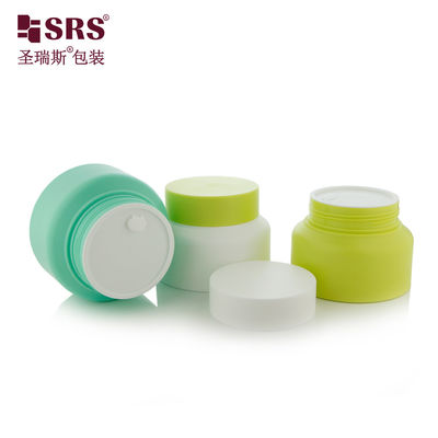 SRST กระปุกพลาสติกรีไซเคิลสําหรับครีม บรรจุภัณฑ์เครื่องสําอางที่เป็นมิตรต่อสิ่งแวดล้อม