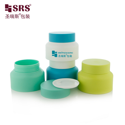 SRST-80g 100g PP PCR ผงรีไซเคิล การตกแต่ง เครื่องสําอาง ครีม กระปุกบรรจุ