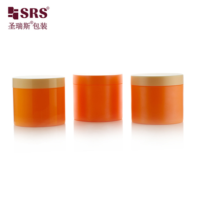 SRSQ 400g สีทาสีตามสั่ง สีพลาสติก PP ครีม กระปุกกรอบร่างกาย PCR วัสดุรีไซเคิล แมท จบการพิมพ์ โลโก้มี