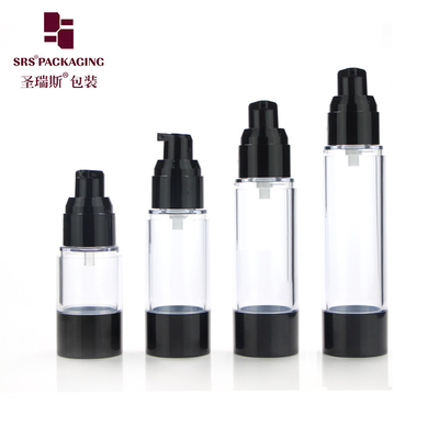 บรรจุภัณฑ์เครื่องสําอางคลาสสิค 15ml 30ml 40ml 50ml 80ml 100ml 120ml AS กระป๋องปั๊มพลาสติกที่ไม่มีลม