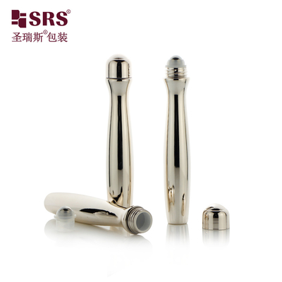 SRS8447-15ML เครื่องสําอางเสริมสดใส น้ําเหลวโปร่ง PETG Roll On Flask With Steel Ball สินค้าดูแลผิวหนัง