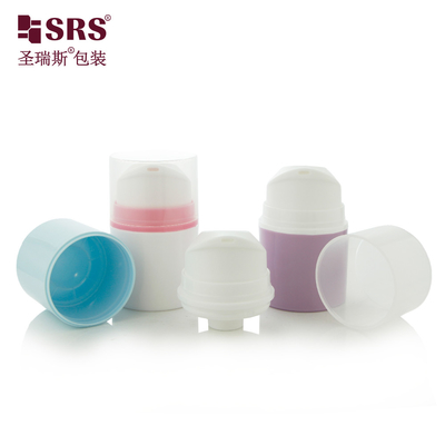 PA604 เจลบรรเทาอาการเจ็บปวด ปรับแต่งสีฉีด สีโลหะ PP PCR วัสดุรีไซเคิลที่มีใบรับรอง กระป๋องไร้อากาศสําหรับเซรั่มใบหน้า