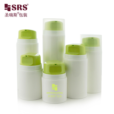 PA605 30ml 50ml 80ml 100ml 120ml 150ml 200ml การฉีด สีเขียวสว่าง สีสวย ครีมหน้า ปั๊มขวด ขวดกันการรั่ว