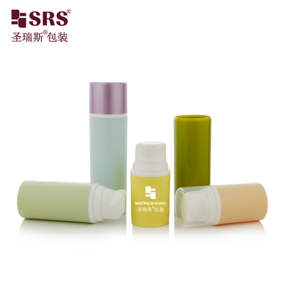 PA203A 15ML 30ML 50ML กระป๋อง PP ที่ไม่มีอากาศที่สามารถปรับแต่งได้ สําหรับเซรูม