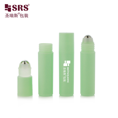 RPPF 20ml กลมพลาสติก Frosted จบ PP PCR การฉีด Custom สี Roll บนขวดกับลูกเหล็กสําหรับน้ํายาผิวหน้า