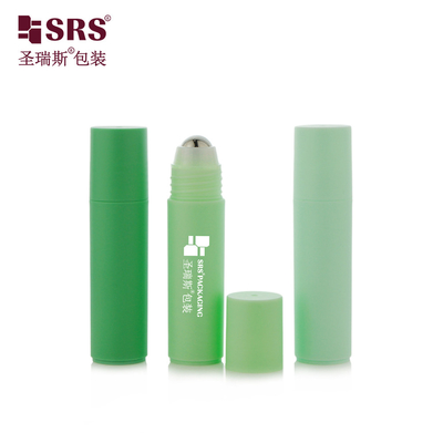 RPPF 20ml พลาสติกเรียบ เนื้อผิวเรียบ PP PCR การฉีด สีที่กําหนดเอง เขียวม้วนบนขวด สําหรับเจลกันน้ํา