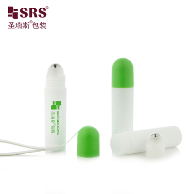 RPPF 20ml ขาว Frosted พลาสติก Roll-On กระป๋อง Packaging Massage Steel Ball เจลบรรเทาอาการปวด