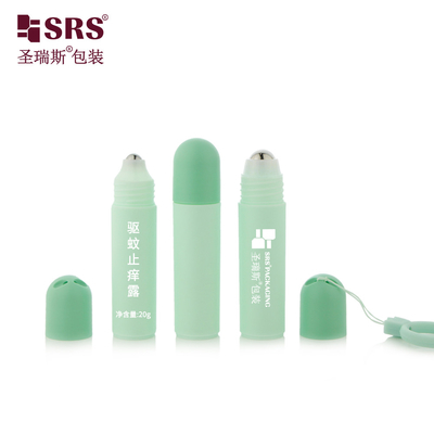 RPPF 20ml สูตรฉีด ปรับแต่งสี Matte Frosted Dome Cap With Lanyard Round Single Wall Bottle Roll On กล่องกล่องกล่องกล่องกล่องกล่อง