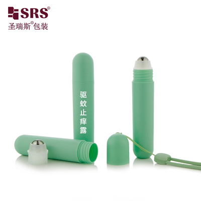 RPPG 25ml รูปเม็ด เปียก PCR พลาสติก Roll-On Deodorant Gel Antiperspirant Anti-Itch กระป๋องเหลวบรรจุด้วยกระเป๋า Lanyard