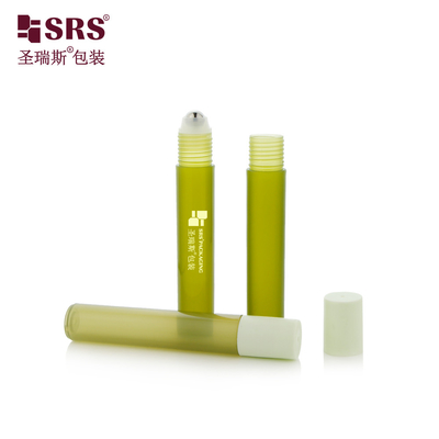 RPP-15ML กระปุกบรรจุขวดพลาสติกครึ่งโปร่ง สีเขียวแมท
