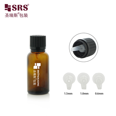 G009 ดีไซน์น่ารัก TE CRC หมวกสกรูสีดํา กล่องแก้วโปร่งสีเขียว Amber พร้อมใส่พลาสติกสําหรับน้ํามันอาวุธ