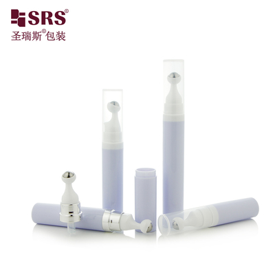 A0035 7.5ml 10ml 15ml กระป๋องม้วน PP ที่ไม่ให้อากาศสําหรับการเดินทาง สําหรับการออกแบบกระดาษม้วนครีมตา