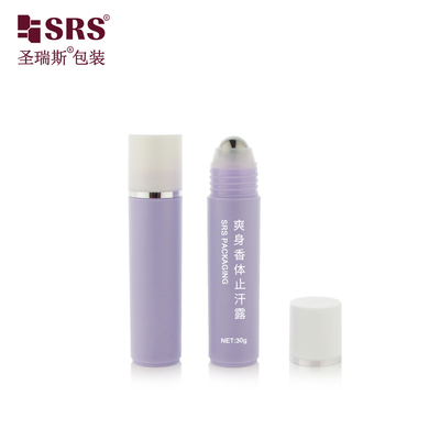 RPP-30ml การฉีด สีม่วง กระจ่างใส แมท จัดทํา หมวกขาว ด้วยสตริงแหวนเงิน ลูกเหล็กบอลนวดเส้นผม