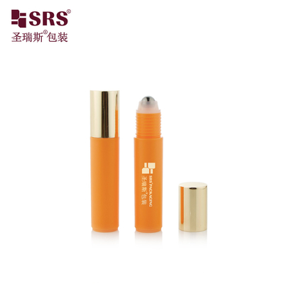 RPA-10ML การฉีด สีที่กําหนดเอง สีกระจ่าง กระจกพลาสติก PP PCR โรลเลอร์ สแตนเลส ลูกบอลตา เซรั่ม นวดกระป๋อง
