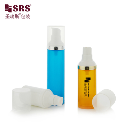 PA0205 15ml 30ml 50ml PP สะดวกต่อสิ่งแวดล้อม ปรับแต่งสี ปั๊มไร้อากาศ โลชั่นพื้นฐาน กระป๋องเหลว