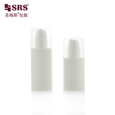 PA213 30ml 50ml รูปทรงโอวาล สีพลาสติก PP ปั๊มที่ไม่มีอากาศ กระป๋องเครื่องสําอาง