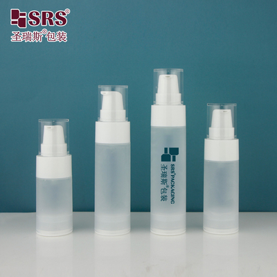 PA0217 สีสว่าง Matte ใน Mold ปรับปรุงพลาสติก PP ปั๊มไม่มีอากาศ โลชั่นขวดสําหรับการดูแลผิวหน้า Gel ล้างหน้า