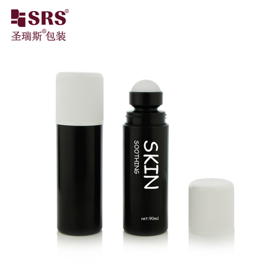 RPPD1-90ML กระป๋องพลาสติก PP สีดํา แมท พร้อมฝาปิดกันเด็ก ผนังคู่ ไม่มีการรั่ว