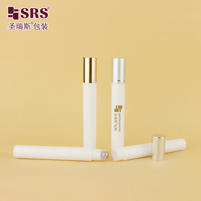 RPA-10ML(C) การฉีดสีที่กำหนดเอง เงา ด้าน In Mold พลาสติก ลูกกลิ้ง ขวด ลูกกลิ้ง ขวดเจลเซรั่มบำรุงรอบดวงตาขายส่ง