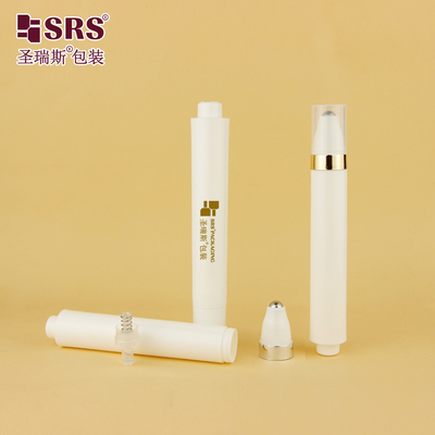 AY 15ML การฉีด สีขาว สวยใส แมท ปลายกลม รูปแบบปากกา ไม่มีอากาศ Roll บนขวด สําหรับกระป๋องครีมตา
