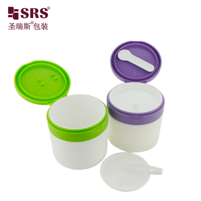SRS1 120g 150g การฉีด สีที่กําหนดเอง พลาสติก PP PCR ครีมรีไซเคิล กระป๋องบรรจุ