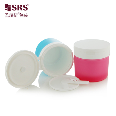 SRS1 120g 150g ช้อน แม่เหล็ก ผนังสองชั้น PP PCR พลาสติกรีไซเคิล กระปุกเจลมาสก์หน้า