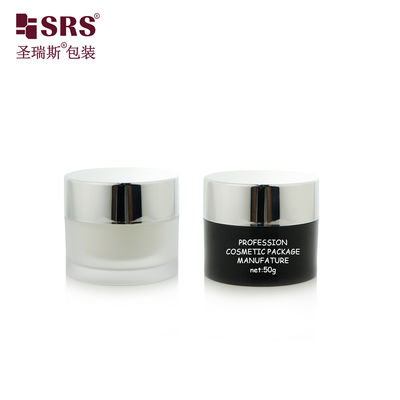 J0210B 30g 50g สี สีที่กําหนดเอง พลาสติก AS กระป๋องกระป๋องกระป๋องสองผนัง สําหรับครีมเจลหน้า