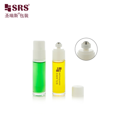 BLPB 15ml สะอาด Wholesale การปรับปรุง Mold Glass Roll On Bottle With Switch Roller กระป๋องลูกเหล็กสําหรับน้ําหอม