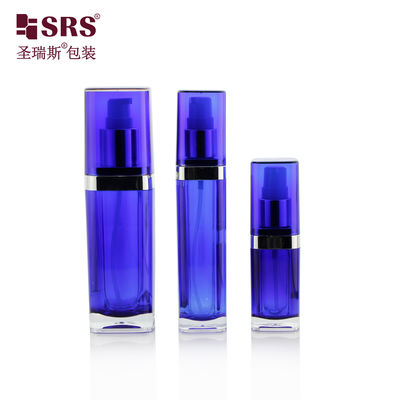 ซุคเกอร์รูปร่าง L051 กระป๋องสบู่มือพลาสติกใส 15ml 30ml 60ml 120ml