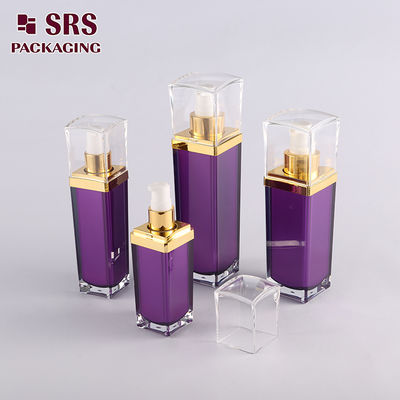 Shengruisi แพคเกจ L054-15ml 30ml 50ml 100ml หรูสรรพ์สแควร์ พลาสติก โลชั่นปั๊ม ขวด