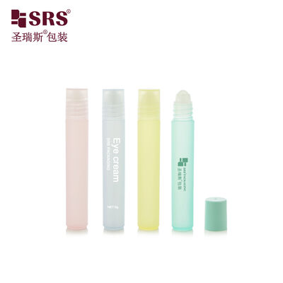 RPP 8ml การฉีดที่กําหนดเอง สีใส Matte สีใส PP พลาสติกม้วนบนขวด สําหรับเจลรักษาสิว