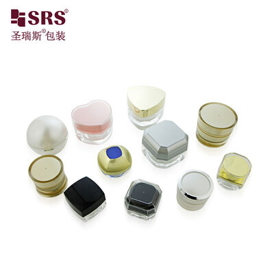 5g 10g Luxury Acrylic Mini Sample Size ครีมตา กระป๋องพลาสติก กระป๋องเจลเล็บเครื่องสําอาง