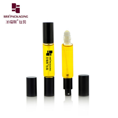 BLPD 10ML โรลเลอร์บอลสเปรย์ปั๊ม ปริมาณสองปลาย กระป๋องแก้วสําหรับน้ําหอม ไม่มีการรั่ว