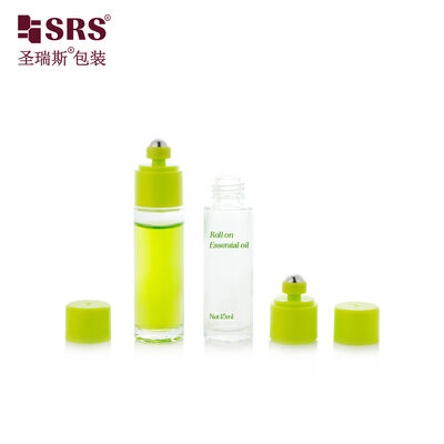 ขวดลูกกลิ้งแก้วหนา BLPB 15ml พร้อมสวิตช์สำหรับน้ำมันหอมระเหย