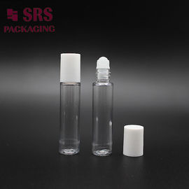 กระป๋องลูกกลองม้วนโปร่งจากพลาสติก PET-8ml สําหรับน้ําหอมกระจ่างฝีปากเปล่า