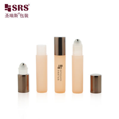 Leak Proof Plastic Roll on Bottle 10ml Steel Ball Aluminum Lid for Aromatherapy Essential Oil Packaging