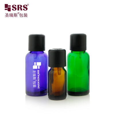 SRS Tinted Glass Essential Oil Bottle With Tamper Evident Cap Foam Liner for Aromatherapy Oil