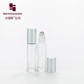 10ML 1/3 oz กระจกกระจกใสผนังหนา ขวดม้วนว่าง น้ํามันอีเซนียล