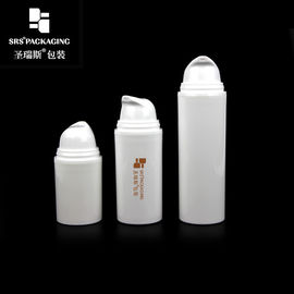 ปั๊ม PA203 รูปทรงกลม กระปุกฉีดเปล่า กระปุกพลาสติกสีขาว ไม่มีลม 15 ml