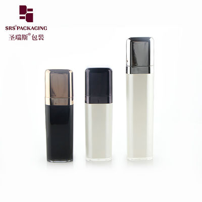 15ml 30ml 50ml พลาสติกโลชั่นว่างดูแลผิว กล่องปั๊มไม่มีอากาศสแควร์