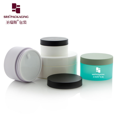 กล่องพลาสติกผนังเดียวแบบ Frosted สีเปล่า PCR 100g PP