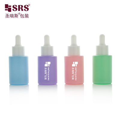 สีสี Frosted เงินเปล่า การดูแลผิวหนัง Serum กระป๋องกระจกกระจกกระจก 30ml