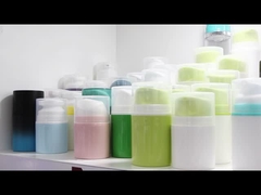 PA60 ซีรี่ย์ฉีด สีสันที่กําหนดเองพลาสติกเครื่องสําอาง เซรั่ม ปั๊มระบายความร้อน PP กระป๋องไร้อากาศ