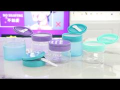 PET007 200g 250g 300g ขวดครีม PET พลาสติกพร้อมช้อนแหนบฝาพลิก