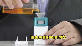 D043 A Closer Look: 20g รูปไข่ที่ว่างเปล่า PP พลาสติก Anti-Itch Balm คอนเทนเนอร์ระงับกลิ่นกาย Stick