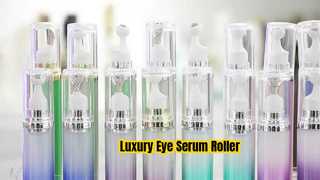 LR002 ปั๊มโลชั่นอะคริลิกหรูหราโรลออนขวด Applicator สำหรับเซรั่มบำรุงรอบดวงตา