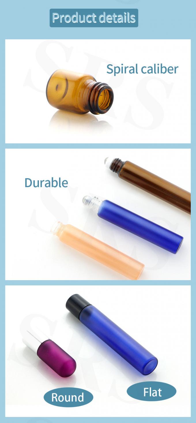 BLP-1ML Glass Roller Applicator กระป๋องม้วนกระบอกสําหรับการเก็บรักษาที่สวยงามและยั่งยืน 0